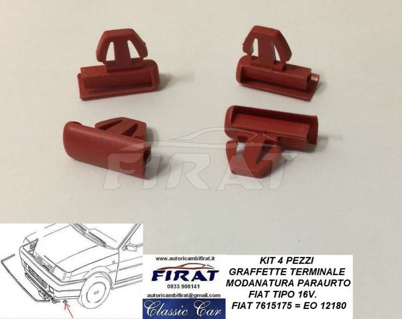 GRAFFETTA MODANATURA PARAURTO FIAT TIPO 16V 7615175